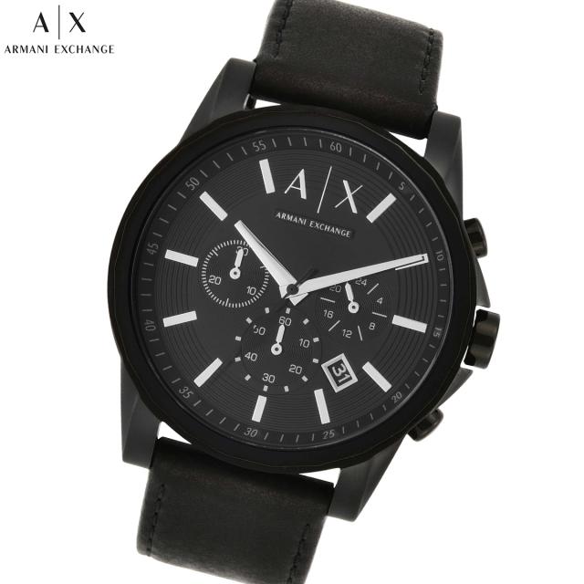 A|X アルマーニ エクスチェンジ ARMANI EXCHANGE 腕時計 メンズ クロノグラフ レザーウォッチ AX2098