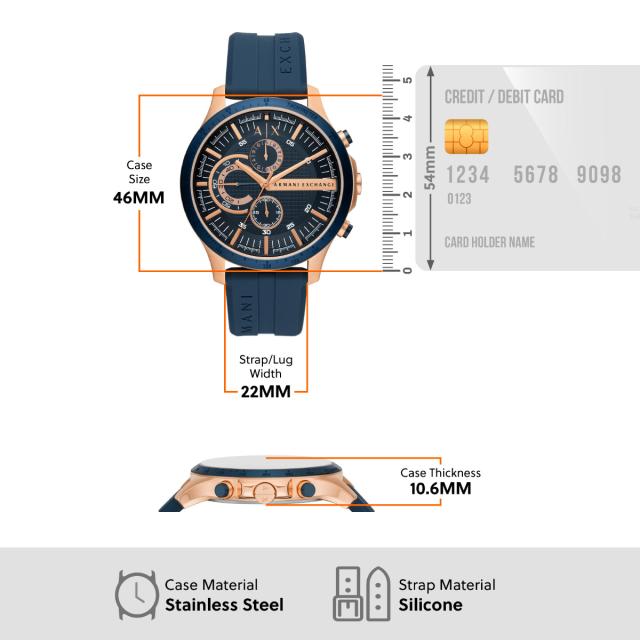 A|X アルマーニ エクスチェンジ ARMANI EXCHANGE 腕時計 メンズ クロノグラフ シリコンウォッチ AX2440_8