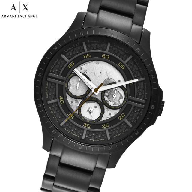 A|X アルマーニ エクスチェンジ ARMANI EXCHANGE 腕時計 メンズ マルチファンクション ブラック ステンレススチールウォッチ AX2460