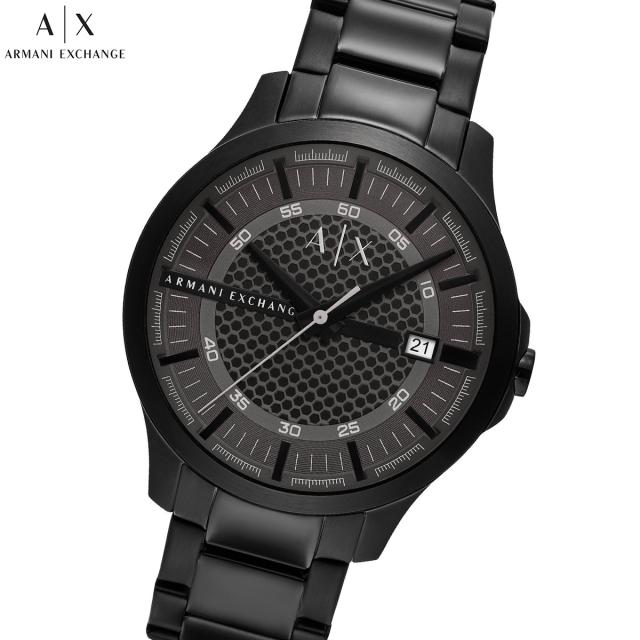 A|X アルマーニ エクスチェンジ ARMANI EXCHANGE 腕時計 メンズ 3針デイトウォッチ ブラック ステンレススチール AX2464