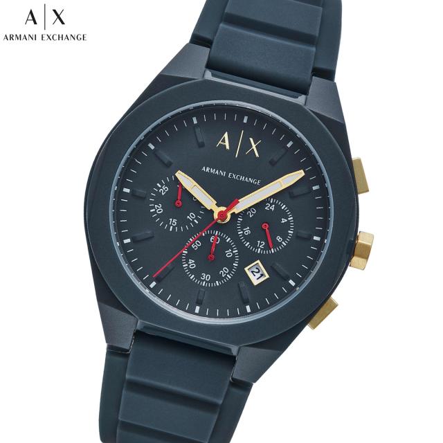 A|X アルマーニ エクスチェンジ ARMANI EXCHANGE 腕時計 メンズ クロノグラフ ブルー ナイロンウォッチ AX4168