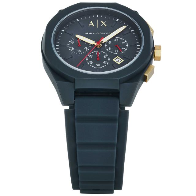 A|X アルマーニ エクスチェンジ ARMANI EXCHANGE 腕時計 メンズ クロノグラフ ブルー ナイロンウォッチ AX4168