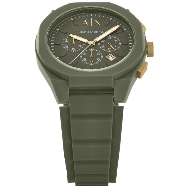 A|X アルマーニ 取り替えっこ ARMANI EXCHANGE ウオッチ メンズ クロノグラフ 緑であること シリコンウォッチ AX4169