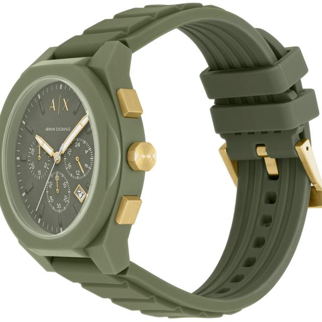 A|X アルマーニ 取り替えっこ ARMANI EXCHANGE ウオッチ メンズ クロノグラフ 緑であること シリコンウォッチ AX4169
