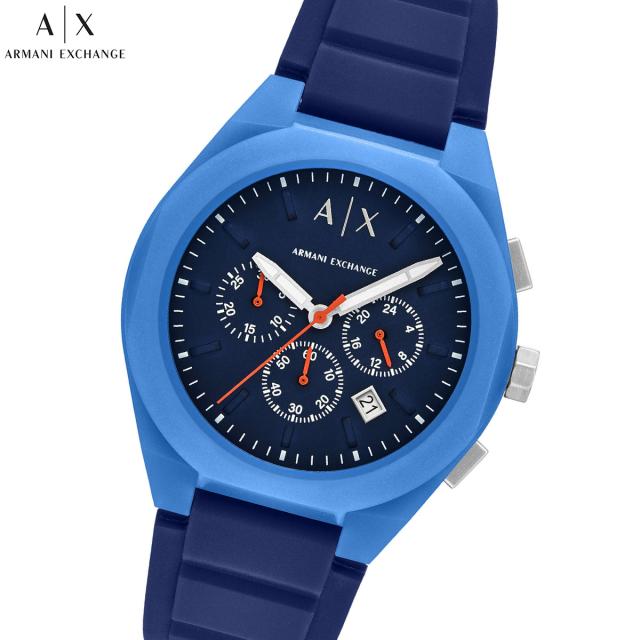 A|X アルマーニ エクスチェンジ ARMANI EXCHANGE 腕時計 メンズ SYNC クロノグラフウォッチ ブルー シリコン AX4170