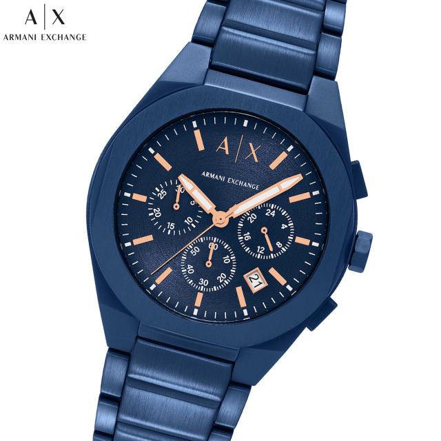 A|X アルマーニ エクスチェンジ ARMANI EXCHANGE 腕時計 メンズ SYNC クロノグラフウォッチ ブルー ステンレススチール AX4189
