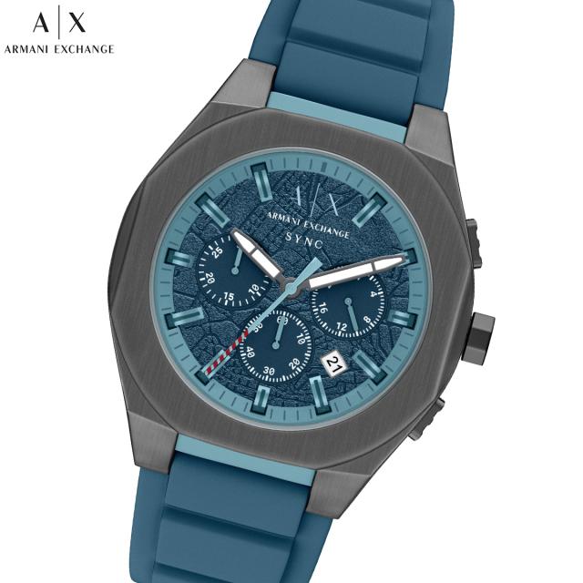 A|X アルマーニ エクスチェンジ ARMANI EXCHANGE 腕時計 メンズ クロノグラフ SYNC シリコン AX4291