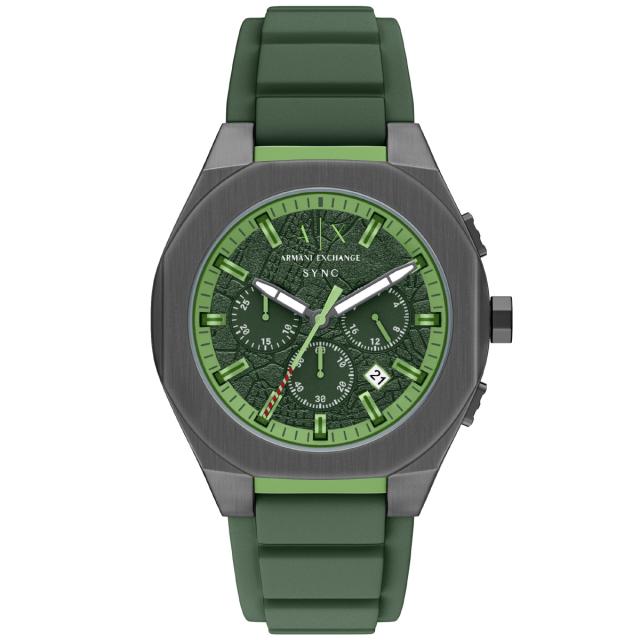 A|X アルマーニ エクスチェンジ ARMANI EXCHANGE 腕時計 メンズ クロノグラフ SYNC シリコン AX4292_1