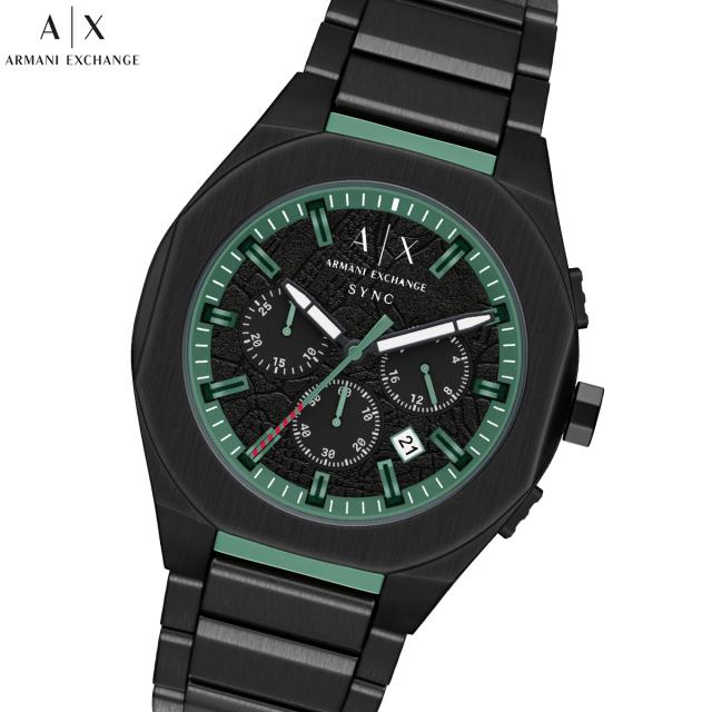 A|X アルマーニ エクスチェンジ ARMANI EXCHANGE 腕時計 メンズ クロノグラフ SYNC ステンレススチール AX4294