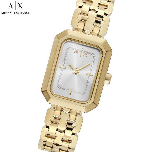 A|X アルマーニ 取り替えっこ ARMANI EXCHANGE ウオッチ レディース 二針 ゴールド音の高低 ステンレススチールウォッチ AX5811