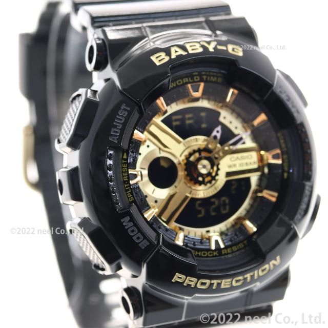 BABY-G カシオ ベビーG レディース 腕時計 ブラック×ゴールド アナデジ BA-110X-1AJF_5
