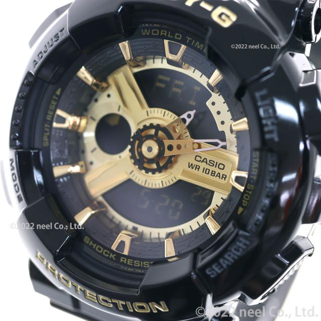 BABY-G カシオ ベビーG レディース 腕時計 ブラック×ゴールド アナデジ BA-110X-1AJF_6