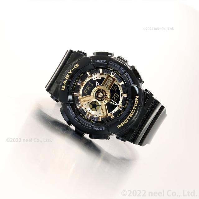 BABY-G カシオ ベビーG レディース 腕時計 ブラック×ゴールド アナデジ BA-110X-1AJF_9