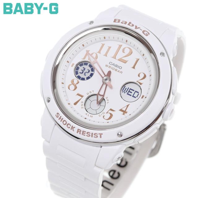 CASIO BABY-G カシオ ベビーG 腕時計 レディース ホワイト アナデジ BGA-150EF-7BJFの通販は 9,029円