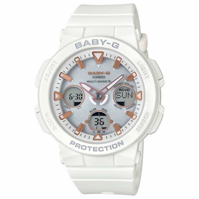 BABY-G ベビーG 時計 レディース 電波ソーラー ホワイト 白 カシオ ...