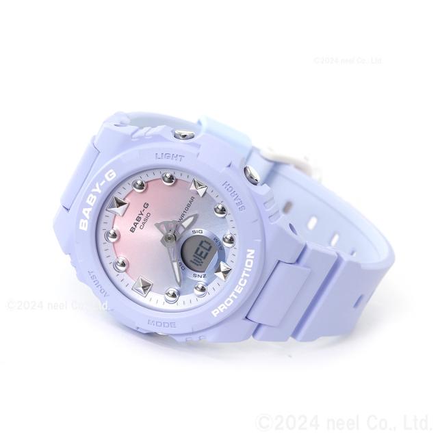 BABY-G カシオ ベビーG レディース 腕時計 BGA-320-2A1JF 水色の