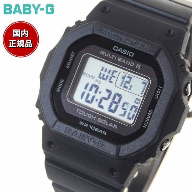 M3414/670 ○ カシオ 腕時計 BABY-G 電波ソーラー ブラックバンド樹脂 