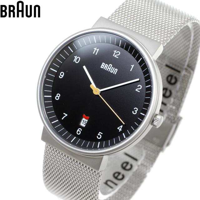 BRAUN ブラウン 腕時計 メンズ レディース BN0032BKSLMHG ブラック×シルバー メッシュ