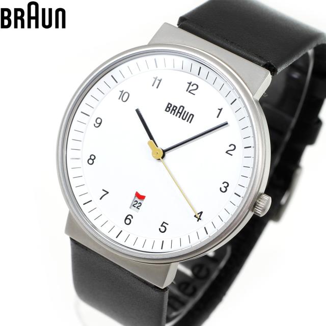 BRAUN ブラウン 腕時計 メンズ レディース BN0032WHBKG ホワイト×ブラック レザー