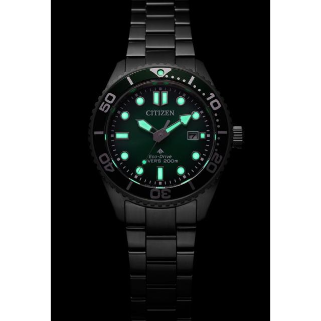 シチズン プロマスター マリン エコドライブ ダイバー200m 腕時計 メンズ BN0269-50W ダイバーズウォッチ ソーラー CITIZEN PROMASTER MARINE グリーン_15