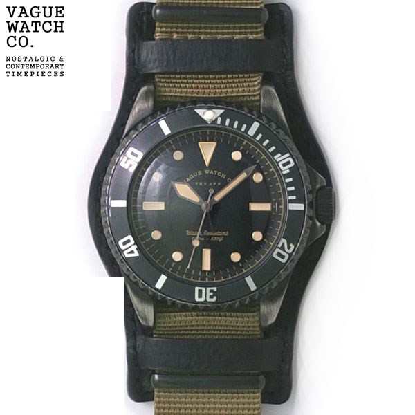 ヴァーグウォッチ VAGUE WATCH Co. 腕時計 BLK SUB+GUIDI BASE ホースレザーベルト BS-L-B001