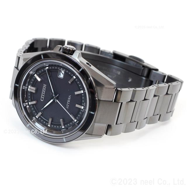 シチズン アテッサ エコドライブ 電波時計 CB3035-72E ダブル