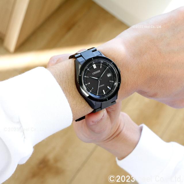 シチズン アテッサ エコドライブ 電波時計 CB3035-72E ダブル