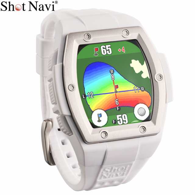 ショットナビ Shot Navi Crest2 Touch クレスト2 タッチ 腕時計型 タッチパネル ゴルフ ナビ GPS 距離測定器 距離計測器 ホワイトの通販は
