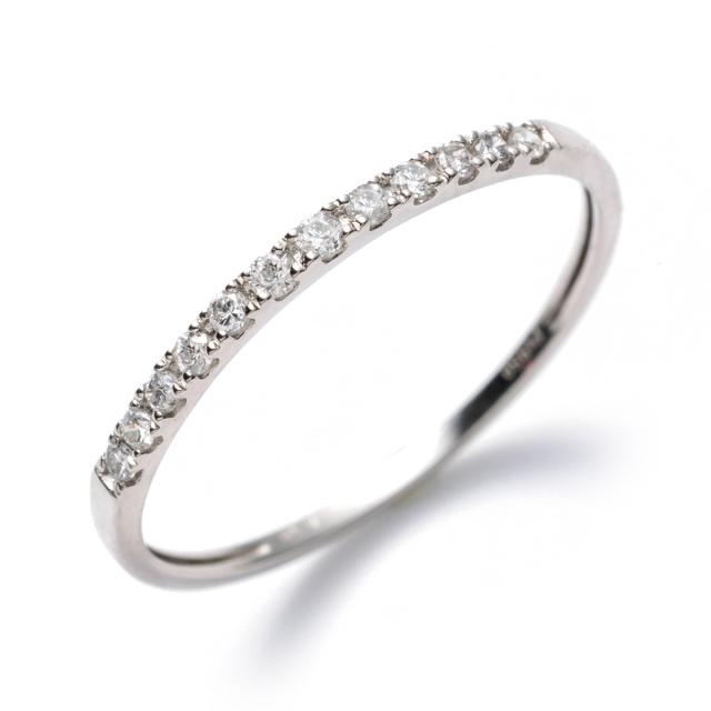 プラチナ ダイヤモンド リング 指輪 13号 0.1カラット 0.1ct DR71-01P13