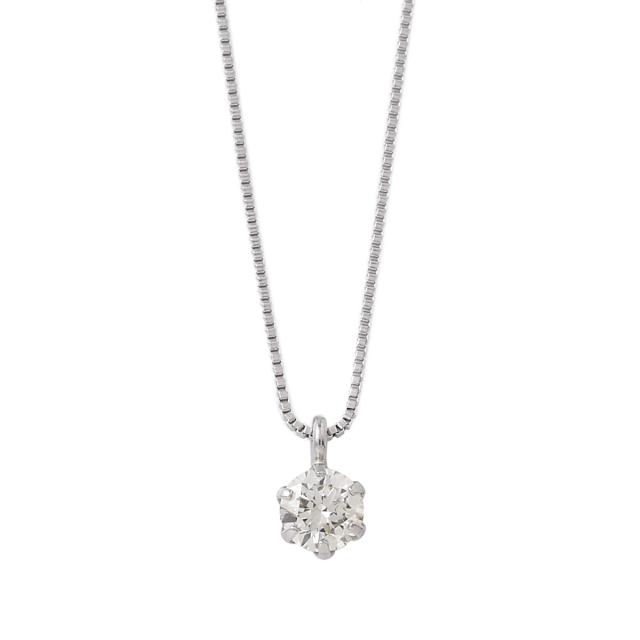 プラチナ ダイヤモンド ネックレス 0.2カラット 0.2ct DTZ02PNC