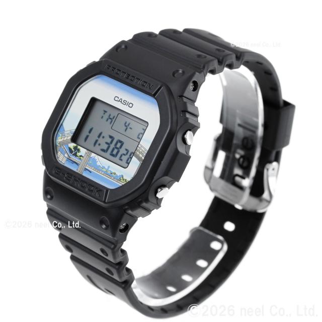 G-SHOCK デジタル カシオ Gショック CASIO 腕時計 メンズ DW-5600KHFM25-1JR 葛飾北斎 富嶽三十六景 深川万年橋下 モチーフ_9