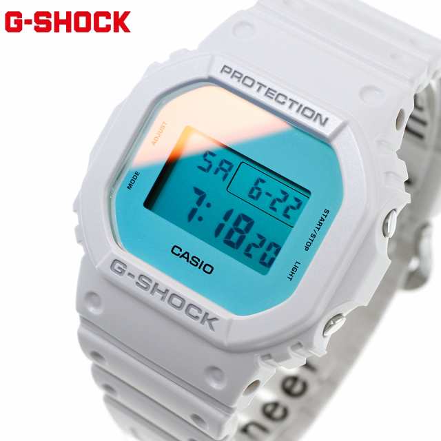 G-SHOCK デジタル カシオ Gショック CASIO 腕時計 メンズ DW-5600TL-7JF BEACH TIME LAPSE Series ホワイト×ブルーの通販は 9,781円