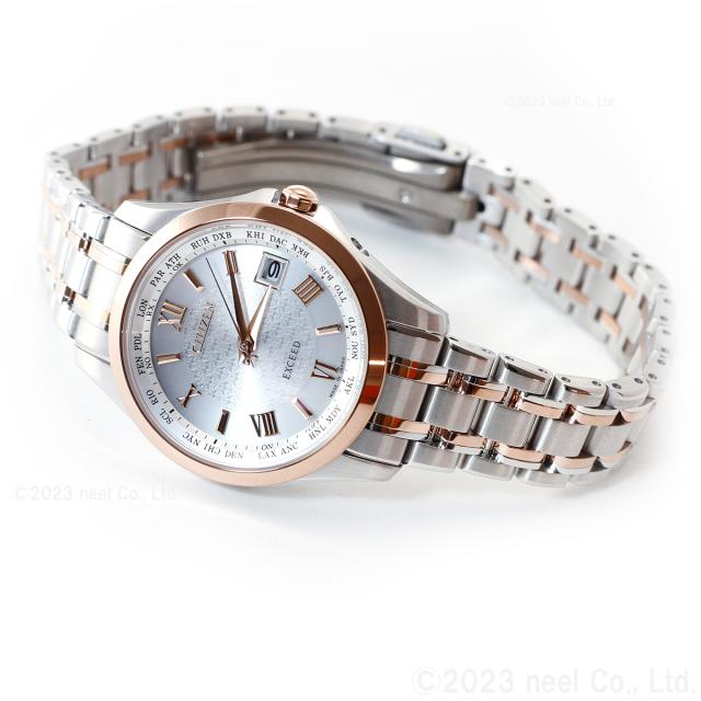 CITIZEN.エクシード.レディース.チタン.エコドライブ.電波ソーラー腕時計 EXCEED(CITIZEN) シチズン エクシード エコドライブ ソーラー