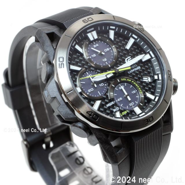 カシオ エディフィス CASIO EDIFICE SOSPENSIONE ソーラー ウオッチ メンズ 手ごわいソーラー クロノグラフ EFS-S640PB-1AJF サスペンションアームデザイン