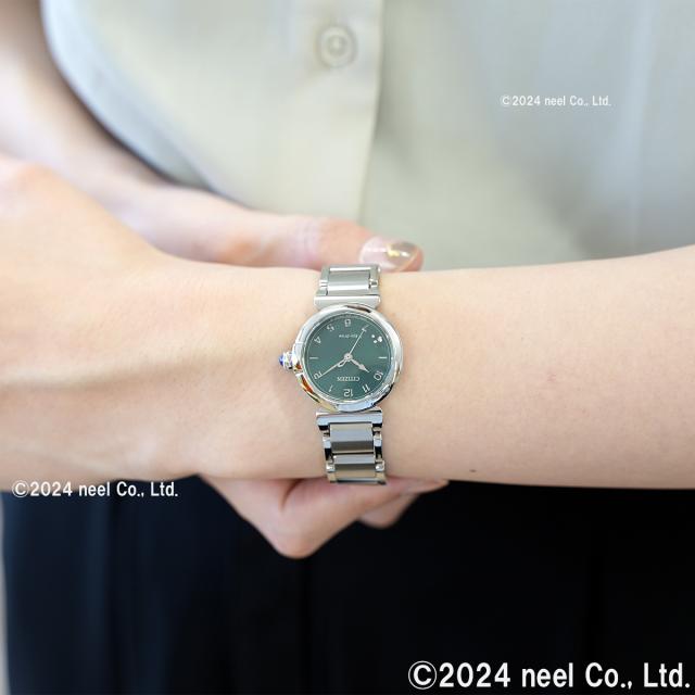 シチズン エル CITIZEN L エコドライブ 腕時計 レディース EM1130-83X ROUND Collection スズラン モチーフ_3