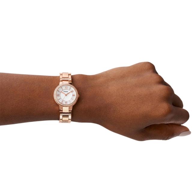 フォッシル FOSSIL ウオッチ レディース VIRGINIA さくら色音の高低 ステンレススチールウォッチ ES3284