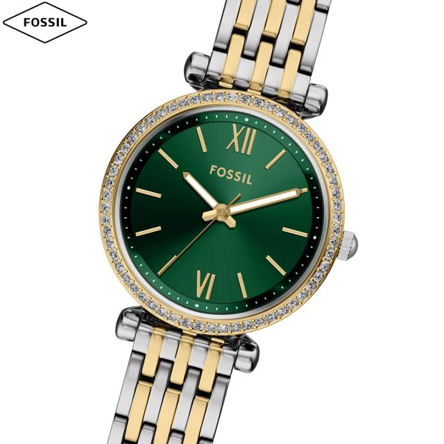 フォッシル FOSSIL ウオッチ レディース CARLIE 三針 ツートーン ステンレススチールウォッチ ES5439
