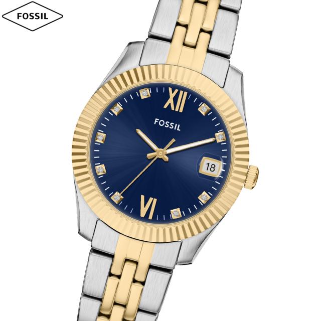フォッシル FOSSIL ウオッチ レディース SCARLETTE 三針 ツートーン ステンレススチールウォッチ ES5443