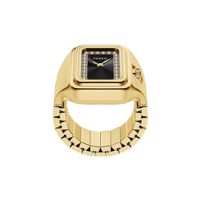 フォッシル FOSSIL ウオッチ レディース RAQUEL ウォッチリング 二針 ゴールド音の高低 ステンレススチールウォッチ リングウォッチ ES5447