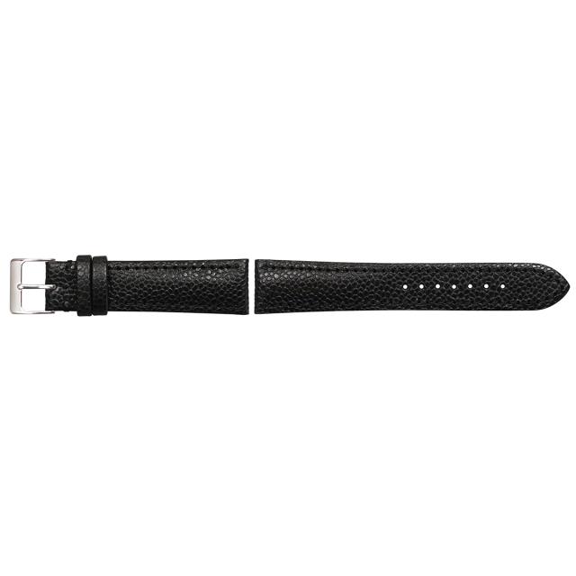 エミッタ Emitta 腕時計 替えバンド ベルト メンズ ロディ カーフ 20mm ブラック/シルバー 時計 時計バンド 時計ベルト 革 牛革_1