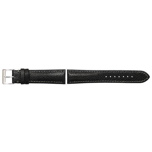 エミッタ Emitta 腕時計 替えバンド ベルト メンズ ロディ カーフ 22mm ブラック/シルバー 時計 時計バンド 時計ベルト 革 牛革_1