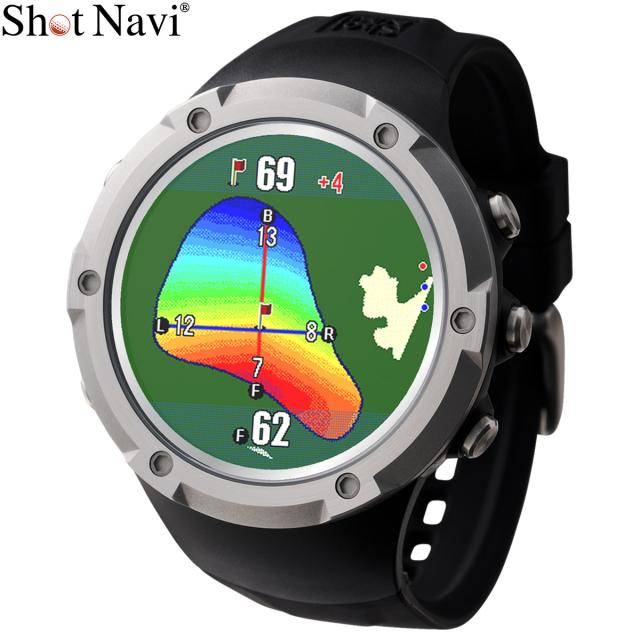 ショットナビ Shot Navi Evolve α エボルブ アルファ 腕時計型 GPS ゴルフナビ 距離測定器 距離計測器 ブラックの通販は