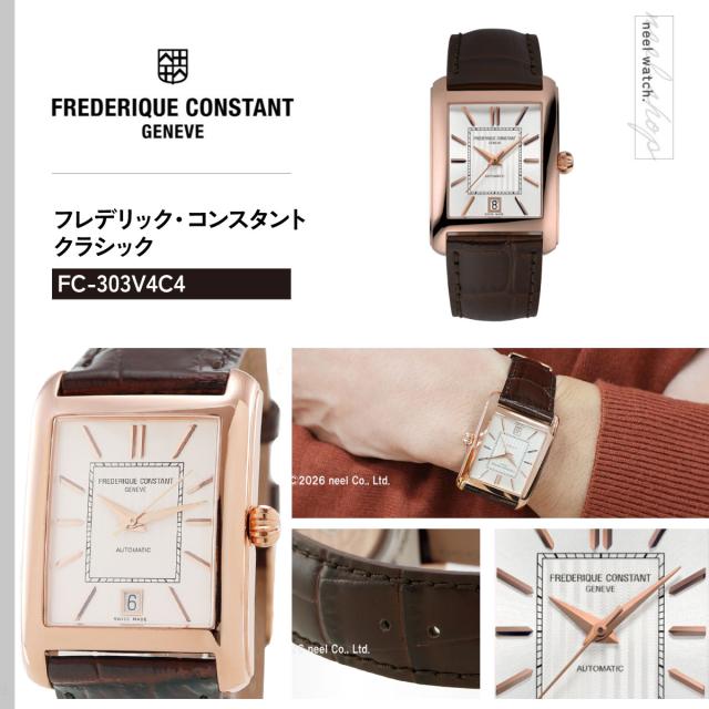 フレデリック・コンスタント FREDERIQUE CONSTANT クラシック カレ オートマチック FC-303V4C4 腕時計 メンズ_1