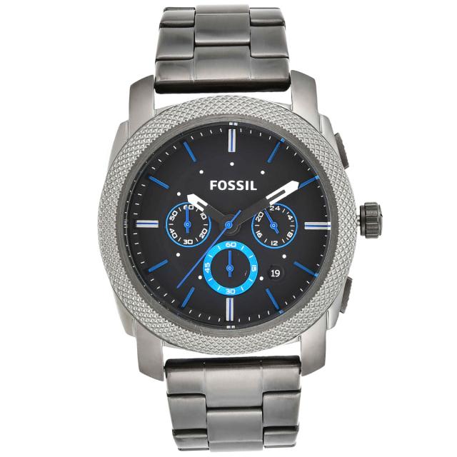 フォッシル FOSSIL 腕時計 メンズ MACHINE クロノグラフ スモークステンレススチールウォッチ FS4931_1
