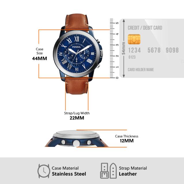 フォッシル FOSSIL Grant 自動巻き メンズ スケルトン ME3099