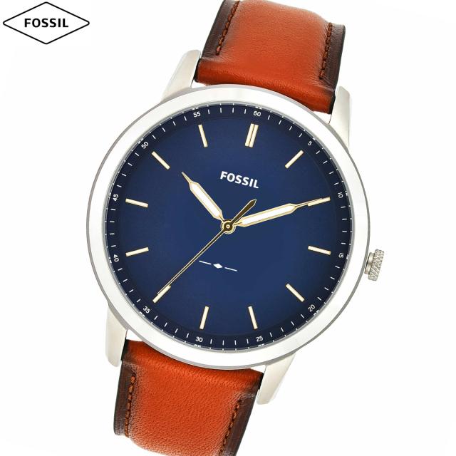 フォッシル FOSSIL 腕時計 メンズ MINIMALIST SLIM 三針 ライトブラウン レザーウォッチ FS5304