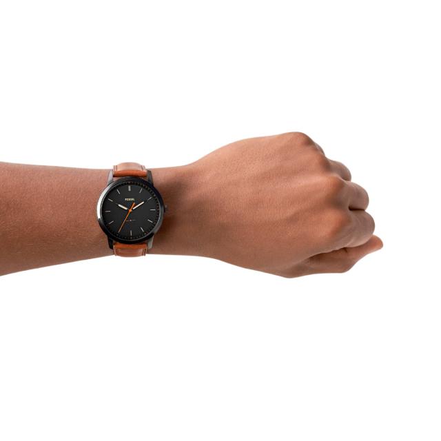 フォッシル FOSSIL 腕時計 メンズ MINIMALIST SLIM 三針 ライトブラウン レザーウォッチ FS5305_4