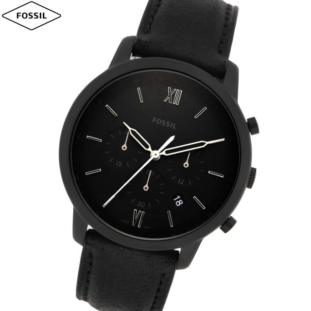 フォッシル FOSSIL 腕時計 メンズ NEUTRA クロノグラフ ブラックレザー 