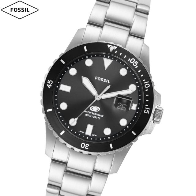 フォッシル FOSSIL 腕時計 メンズ FOSSIL BLUE DIVE 三針デイト ステンレススチールウォッチ FS6032