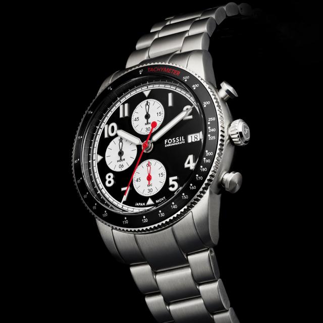 フォッシル FOSSIL 腕時計 メンズ SPORT TOURER クロノグラフ ステンレススチールウォッチ FS6045_6